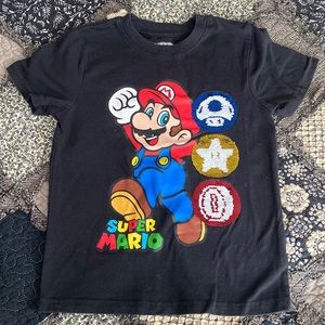 Mario changing sequin graphic tee